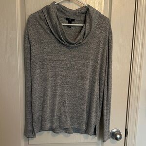 GAP Heather Gray Cowl Neck Sweater